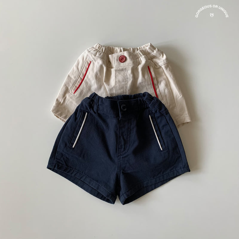 go;u - Korean Children Fashion - #discoveringself - Line Shorts