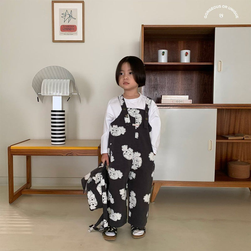 go;u - Korean Children Fashion - #fashionkids - Kingdori Suspenders Pants - 4