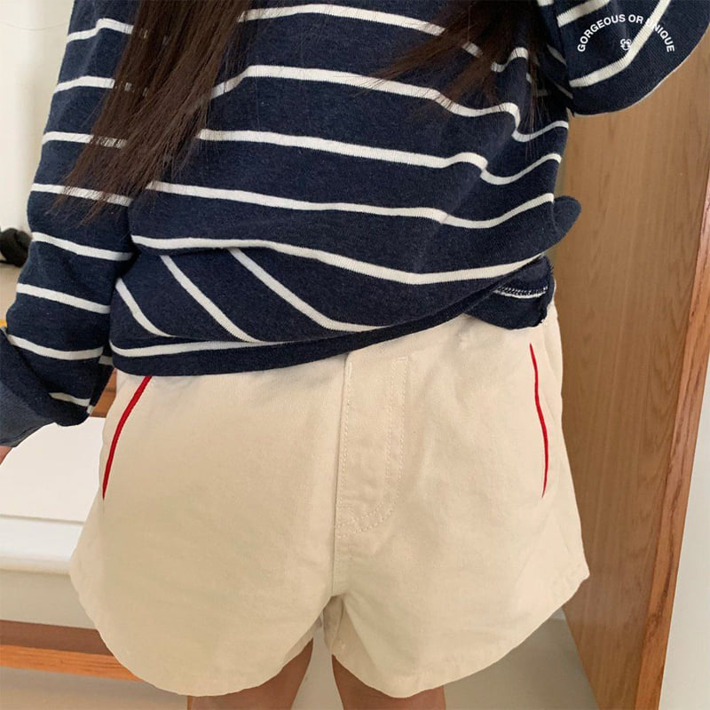 go;u - Korean Children Fashion - #kidsshorts - Line Shorts - 3