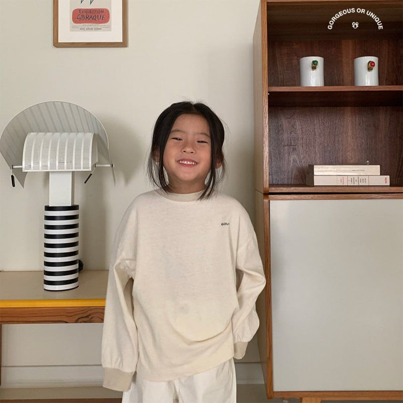 go;u - Korean Children Fashion - #kidsshorts - Simple Tee - 4