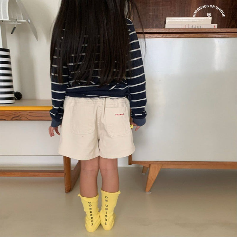 go;u - Korean Children Fashion - #kidsshorts - Line Shorts - 4