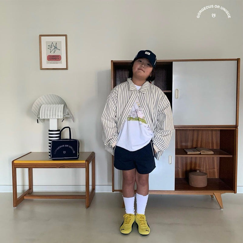 go;u - Korean Children Fashion - #littlefashionista - Line Shorts - 7