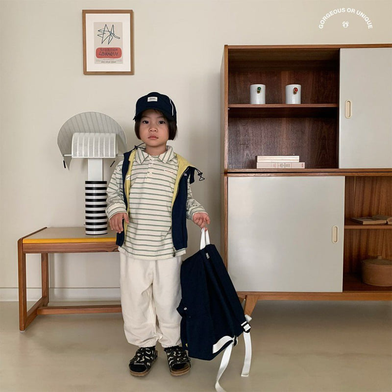 go;u - Korean Children Fashion - #littlefashionista - Jorae Hooded Vest - 3