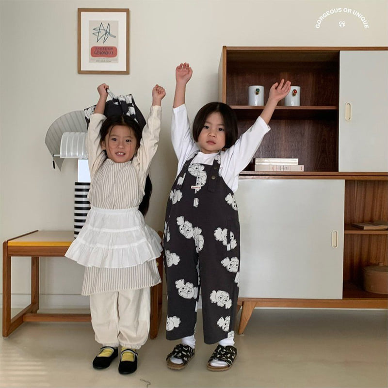 go;u - Korean Children Fashion - #minifashionista - Kingdori Suspenders Pants - 10
