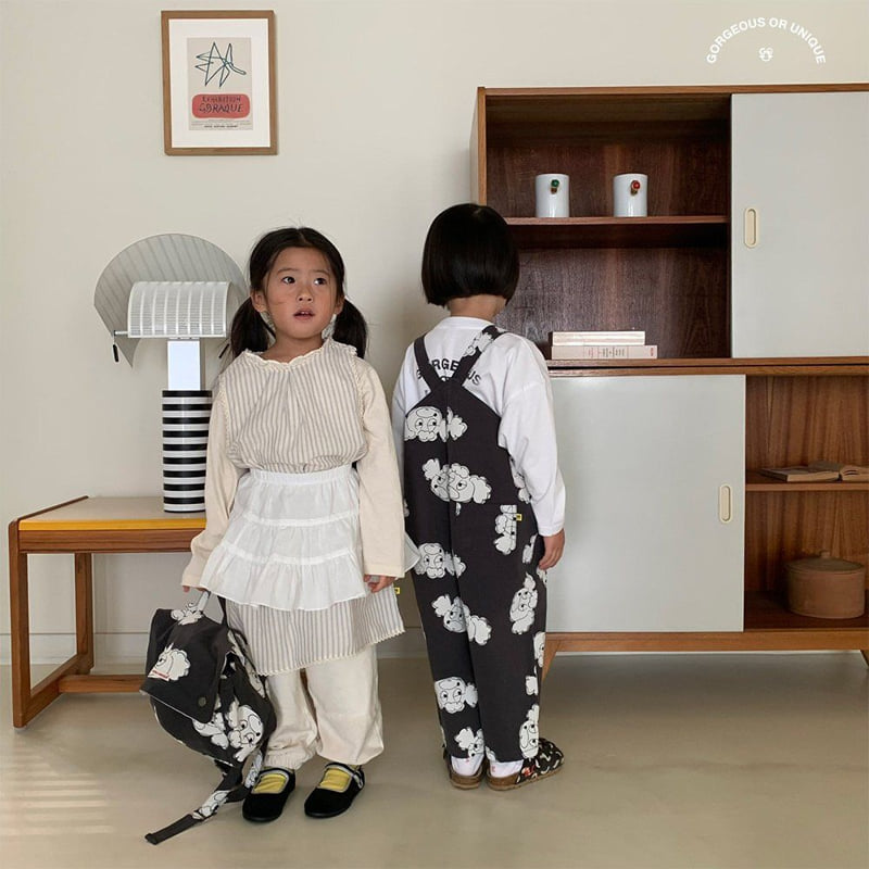 go;u - Korean Children Fashion - #prettylittlegirls - Kingdori Suspenders Pants - 11