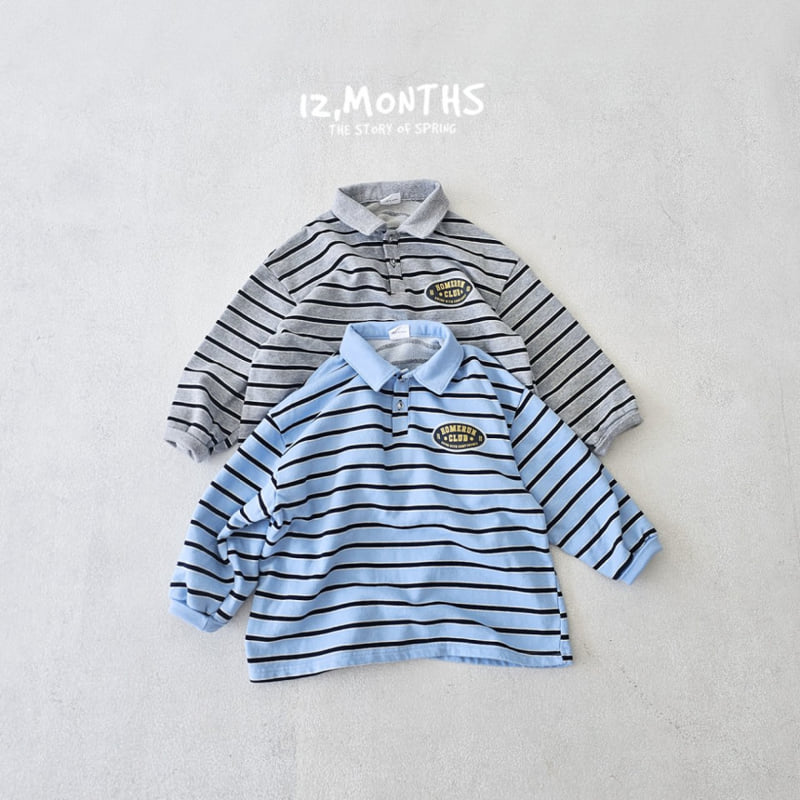 12 Month - Korean Children Fashion - #childrensboutique - Home Run Collar Tee