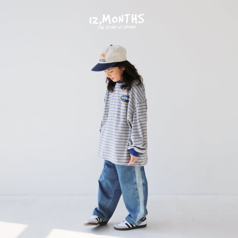 12 Month - Korean Children Fashion - #designkidswear - Two-tone Denim Pants - 10