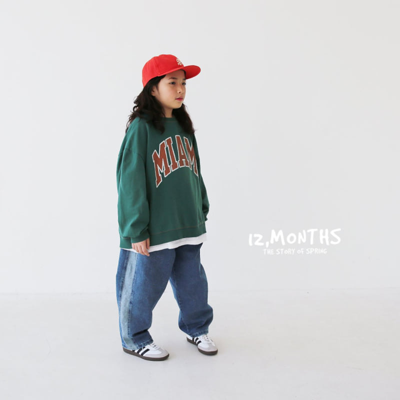 12 Month - Korean Children Fashion - #fashionkids - Two-tone Denim Pants - 12