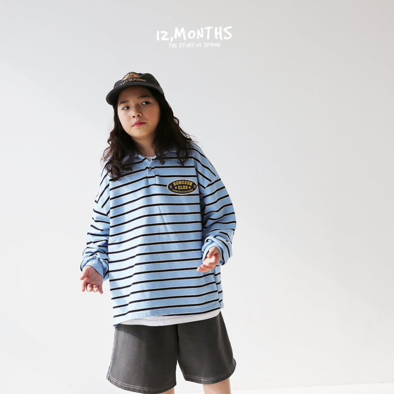 12 Month - Korean Children Fashion - #kidsshorts - Home Run Collar Tee - 5