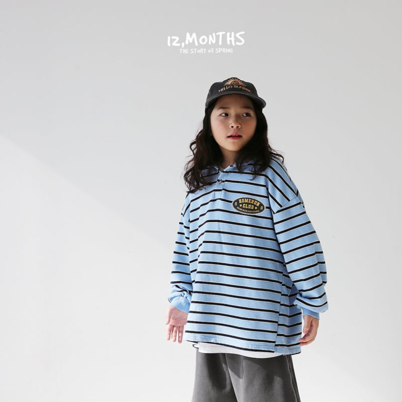 12 Month - Korean Children Fashion - #littlefashionista - Home Run Collar Tee - 9