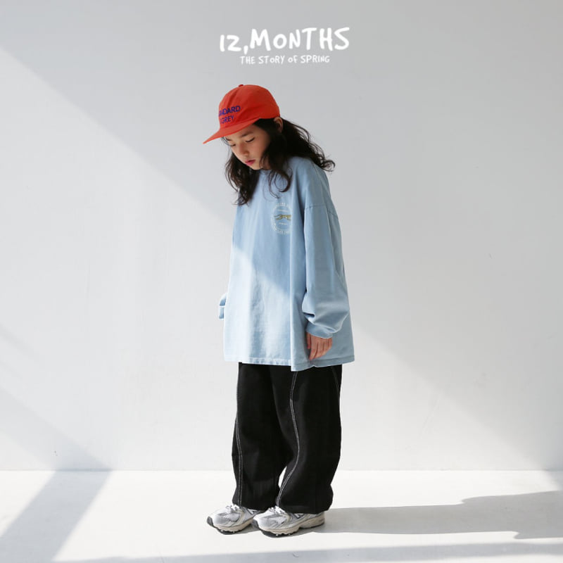 12 Month - Korean Children Fashion - #littlefashionista - With Denim Jogger Pants - 3