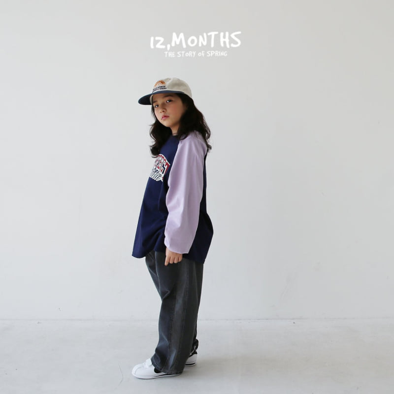 12 Month - Korean Children Fashion - #toddlerclothing - Two-tone Denim Pants - 6