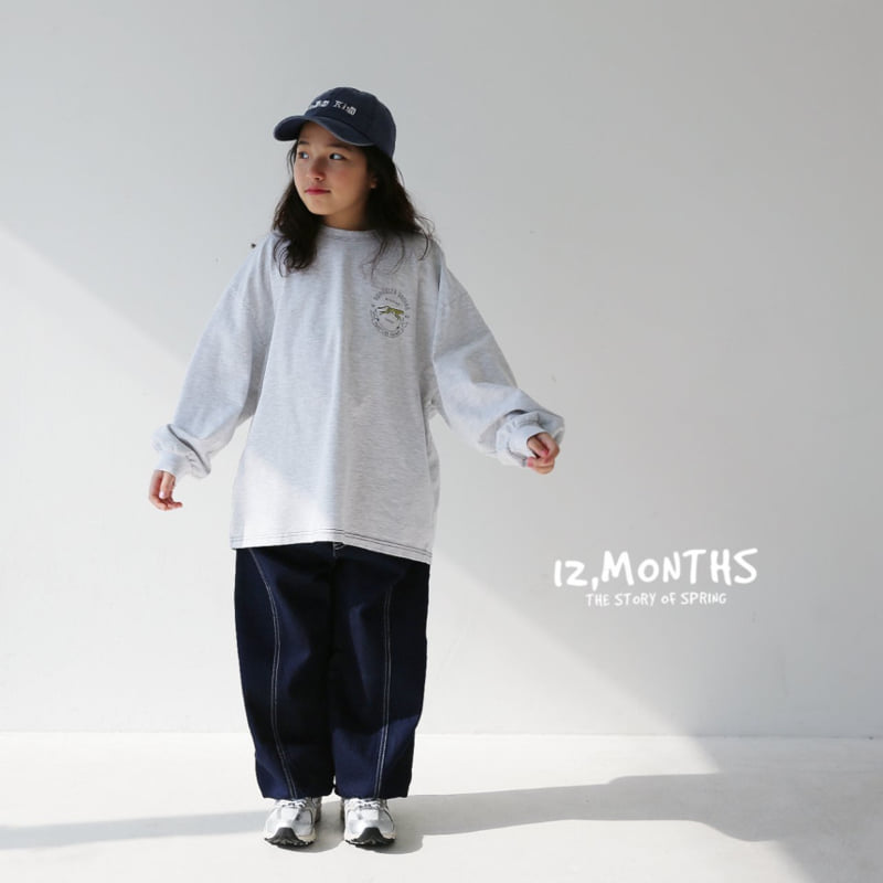 12 Month - Korean Children Fashion - #toddlerclothing - With Denim Jogger Pants - 8