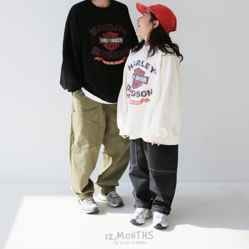 12 Month - Korean Women Fashion - #momslook - Harley Sweatshirts MOM - 3