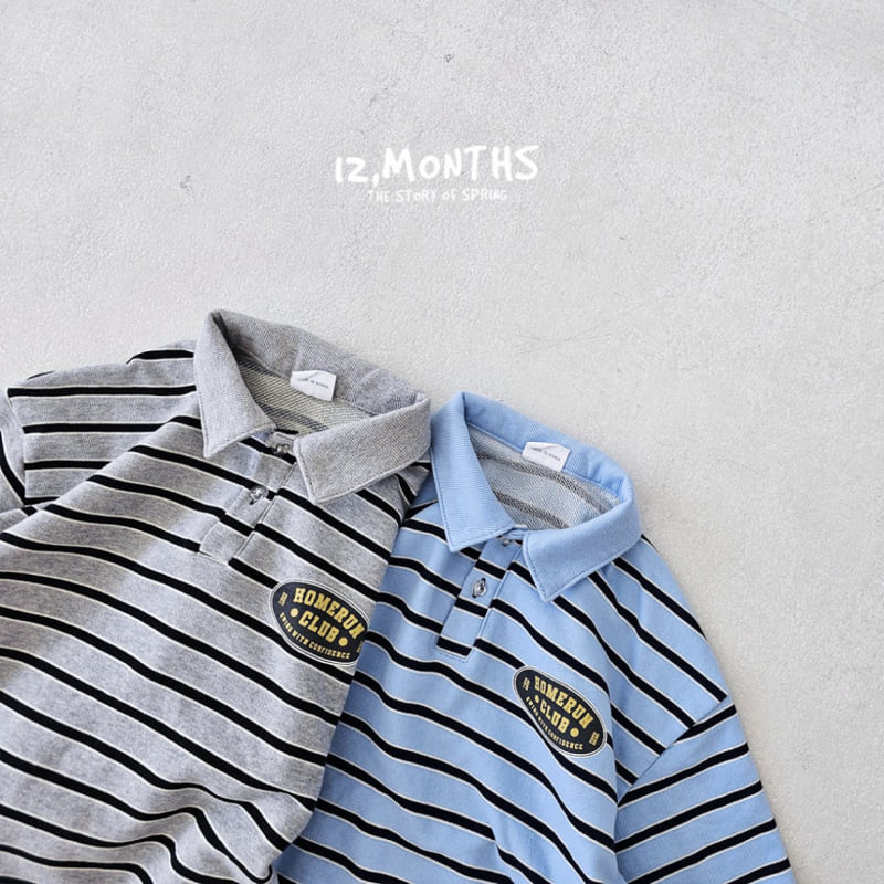 12 Month - Korean Women Fashion - #momslook - Home Run Collar Tee MOM