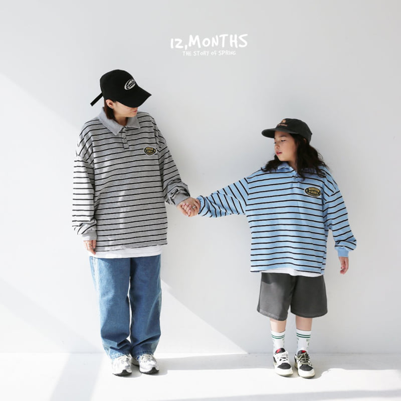 12 Month - Korean Women Fashion - #momslook - Home Run Collar Tee MOM - 3