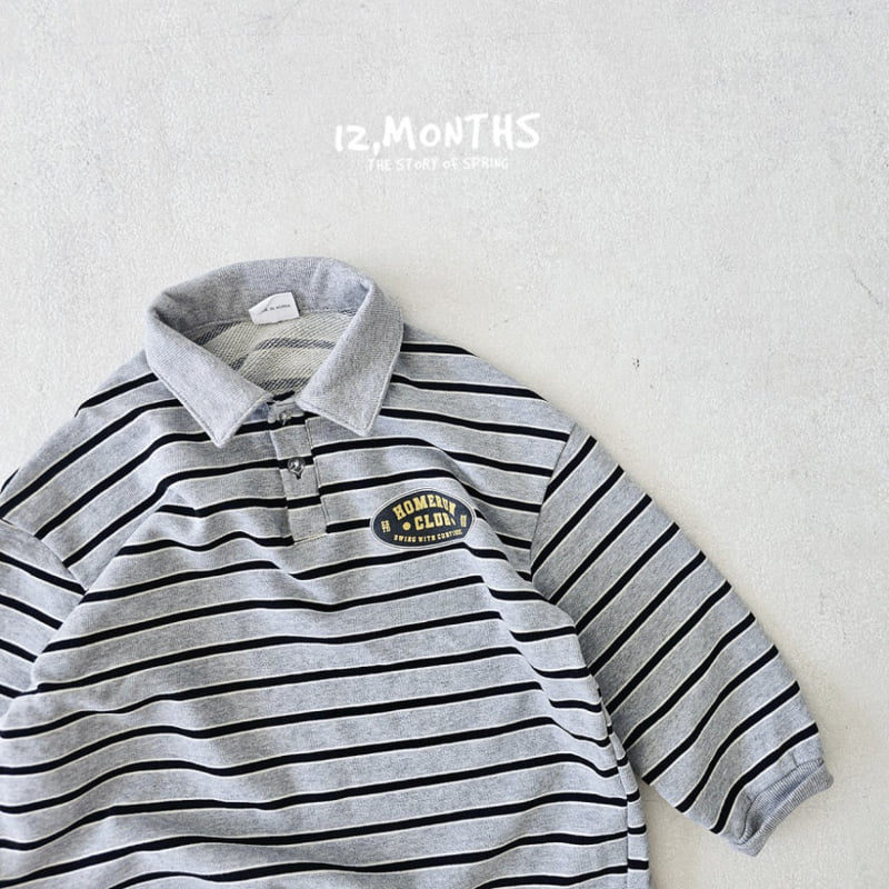 12 Month - Korean Women Fashion - #womensfashion - Home Run Collar Tee MOM - 6