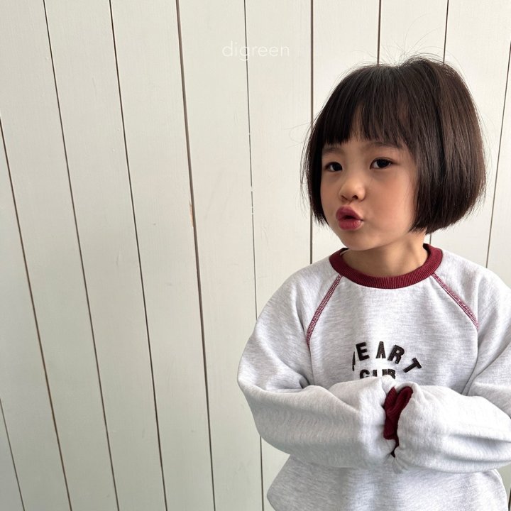 Digreen - Korean Children Fashion - Heart Club Sweatshirts - Photo 1 - Spring 2025