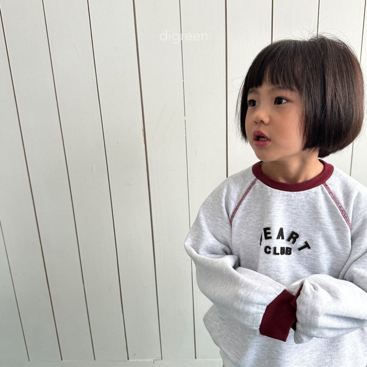 Digreen - Korean Children Fashion - Heart Club Sweatshirts - Photo 2 - Spring 2025