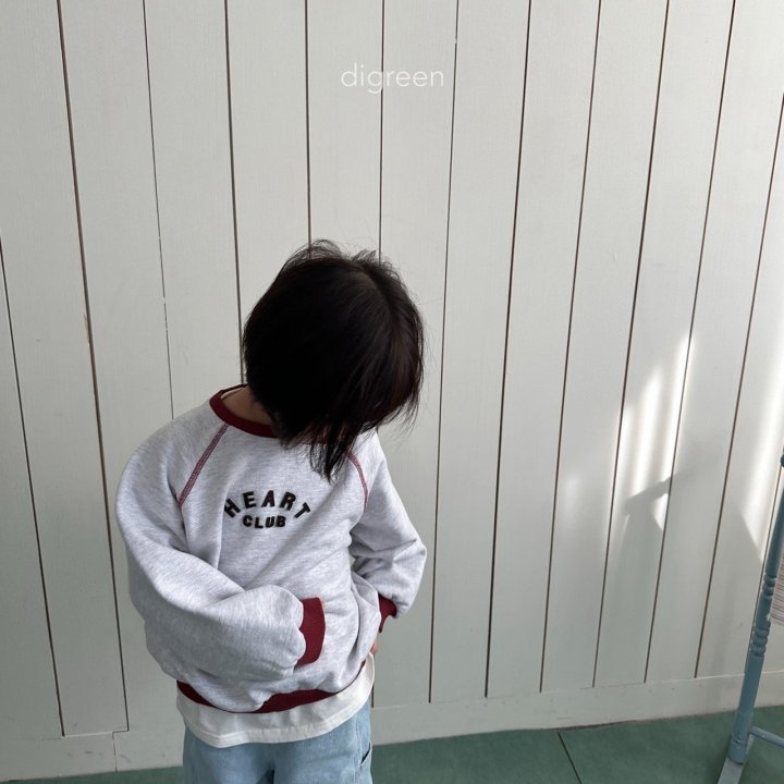 Digreen - Korean Children Fashion - Heart Club Sweatshirts - Photo 3 - Spring 2025