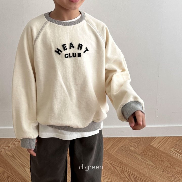 Digreen - Korean Children Fashion - Heart Club Sweatshirts - Photo 9 - Spring 2025