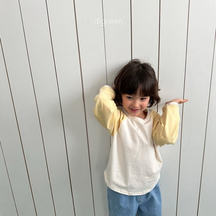 Digreen - Korean Children Fashion - Here Raglan Tee - Photo 3 - Spring 2025
