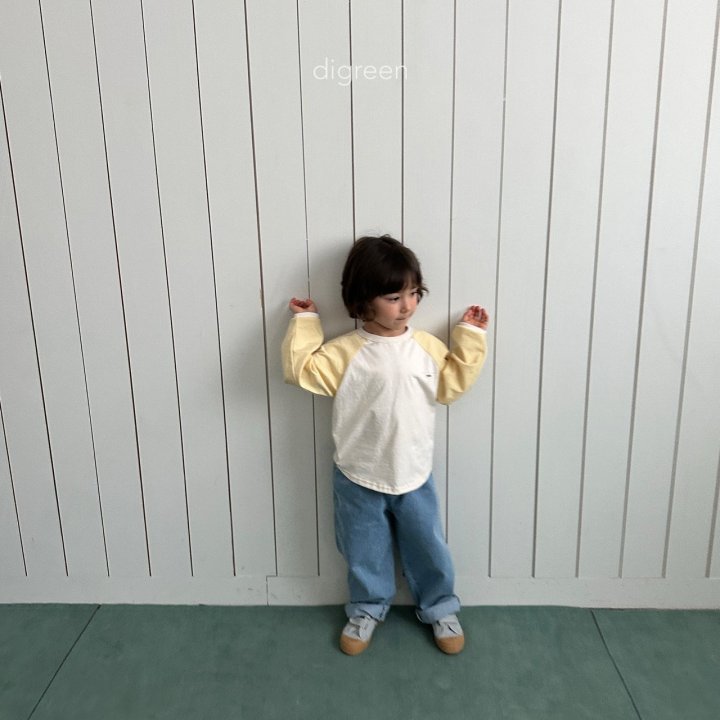 Digreen - Korean Children Fashion - Here Raglan Tee - Photo 4 - Spring 2025