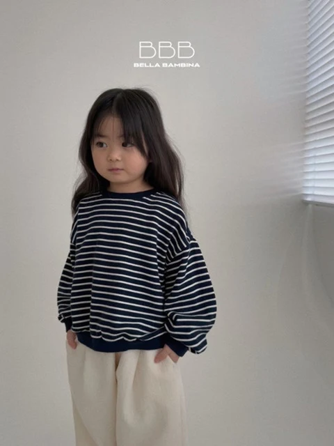Stripe Crop Sweatshirts