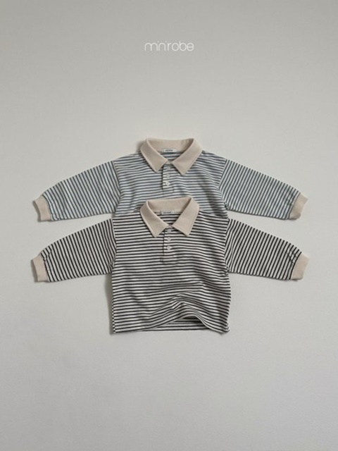 Striped Collar Sweatshirts