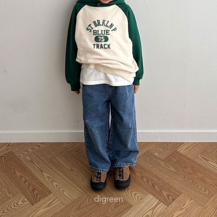 Digreen - Korean Children Fashion - Pintuck Denim Pants - Photo 1 - Spring 2025