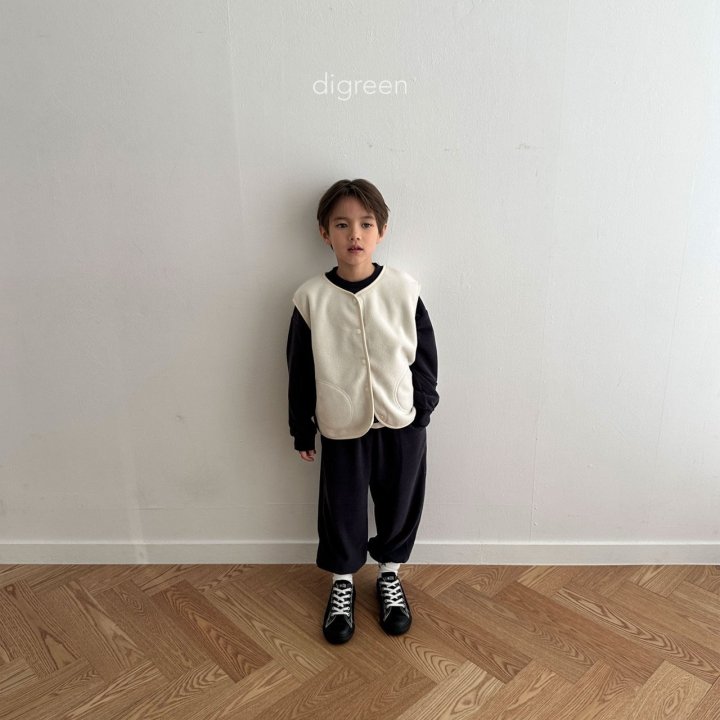 Digreen - Korean Children Fashion - Terry Jogger Pants - Photo 2 - Spring 2025