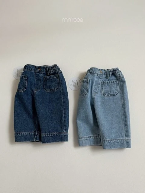 Pocket Denim Pants