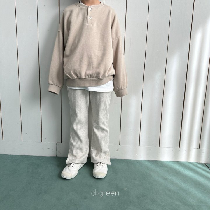 Digreen - Korean Children Fashion - Two Button Bootcut Pants - Photo 1 - Spring 2025