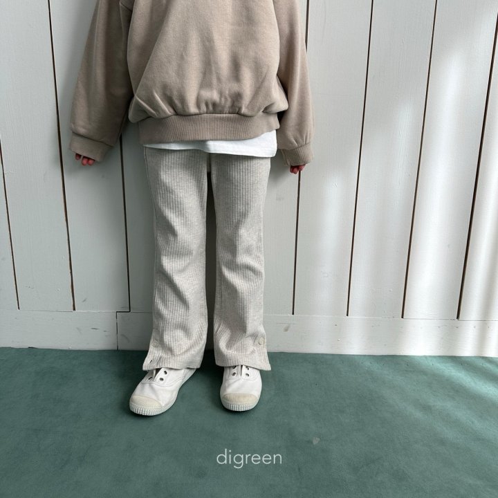 Digreen - Korean Children Fashion - Two Button Bootcut Pants - Photo 3 - Spring 2025