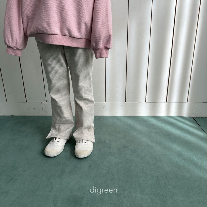 Digreen - Korean Children Fashion - Two Button Bootcut Pants - Photo 9 - Spring 2025