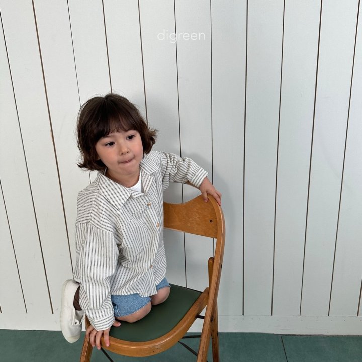Digreen - Korean Children Fashion - Stripe Delion Shirt - Photo 11 - Spring 2025