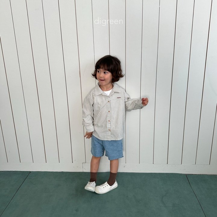 Digreen - Korean Children Fashion - Stripe Delion Shirt - Photo 12 - Spring 2025