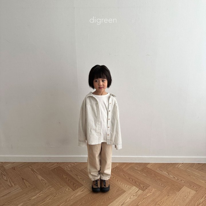 Digreen - Korean Children Fashion - Stripe Delion Shirt - Photo 4 - Spring 2025