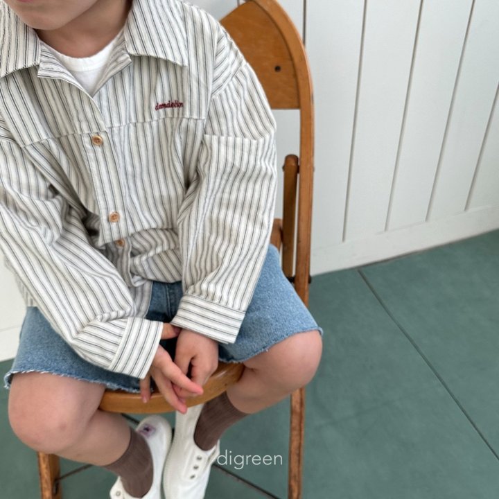 Digreen - Korean Children Fashion - Stripe Delion Shirt - Photo 8 - Spring 2025