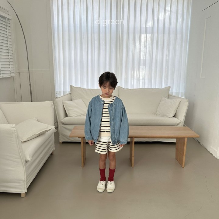 Digreen - Korean Children Fashion - Round Denim Jacket - Photo 2 - Spring 2025