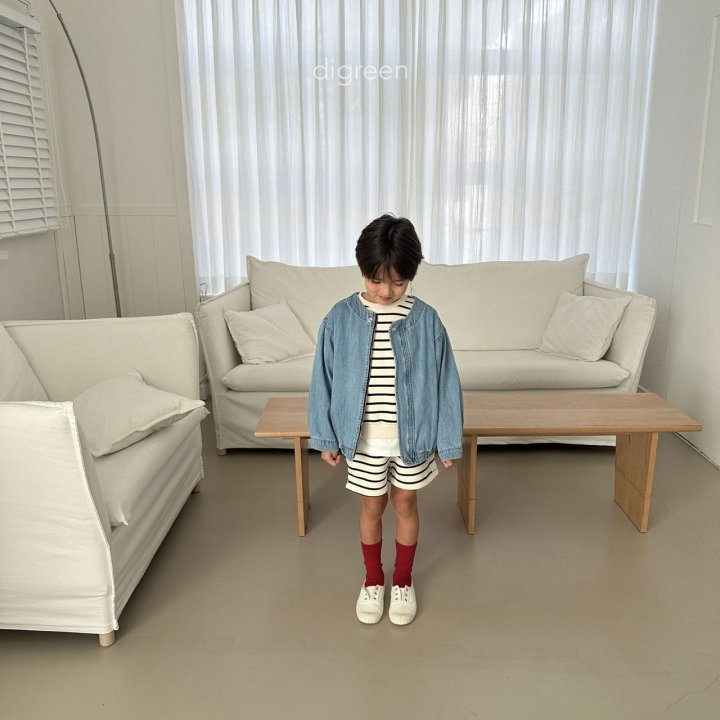 Digreen - Korean Children Fashion - Round Denim Jacket - Photo 3 - Spring 2025