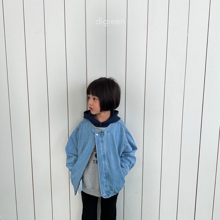 Digreen - Korean Children Fashion - Round Denim Jacket - Photo 4 - Spring 2025