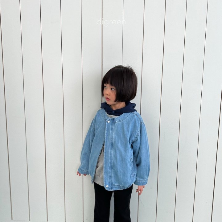 Digreen - Korean Children Fashion - Round Denim Jacket - Photo 6 - Spring 2025