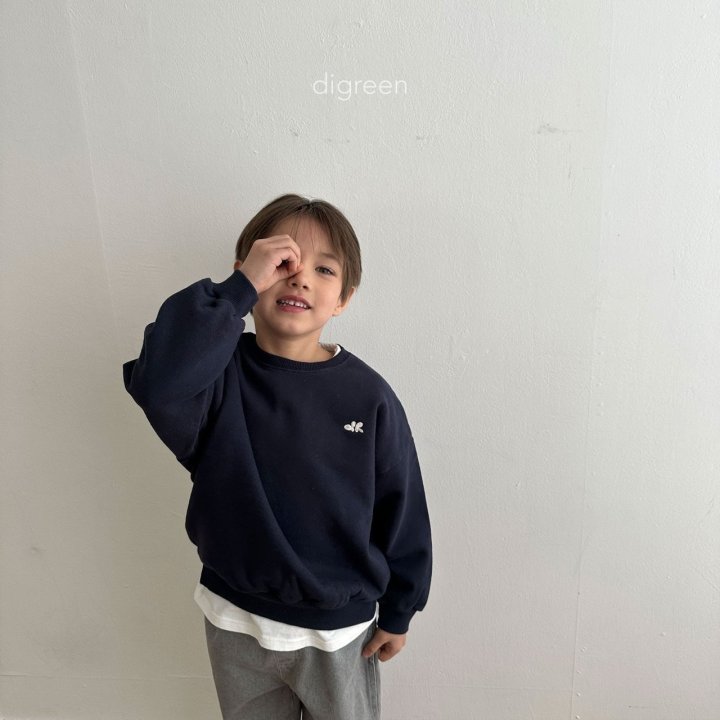 Digreen - Korean Children Fashion - Slit Sweatshirts - Photo 1 - Spring 2025