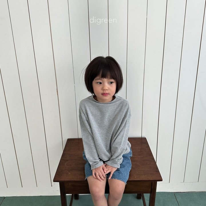 Digreen - Korean Children Fashion - Round Neck Tee - Photo 1 - Spring 2025