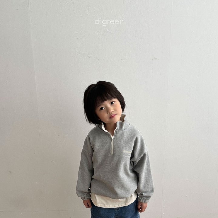 Digreen - Korean Children Fashion - Marshmallow Half Zip-up Jacket - Photo 10 - Spring 2025