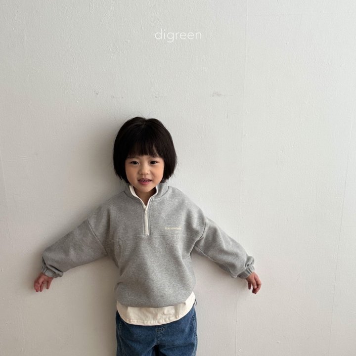 Digreen - Korean Children Fashion - Marshmallow Half Zip-up Jacket - Photo 11 - Spring 2025