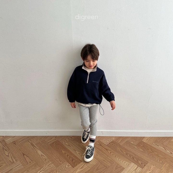 Digreen - Korean Children Fashion - Marshmallow Half Zip-up Jacket - Photo 4 - Spring 2025