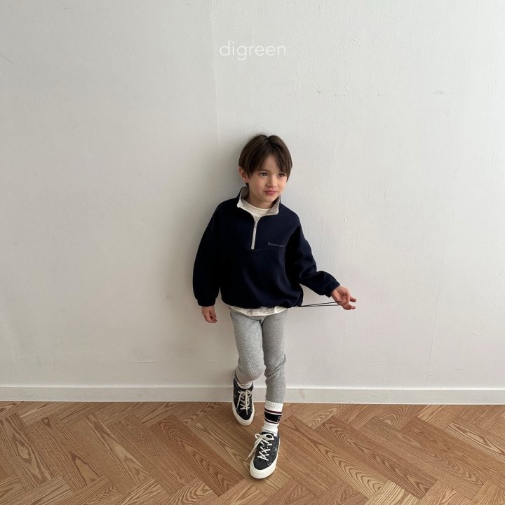 Digreen - Korean Children Fashion - Marshmallow Half Zip-up Jacket - Photo 6 - Spring 2025