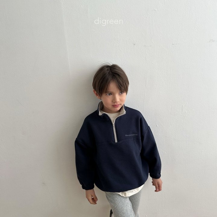 Digreen - Korean Children Fashion - Marshmallow Half Zip-up Jacket - Photo 7 - Spring 2025